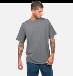 PATAGONIA T-Shirts | T-Shirt P6 Logo Plume Grey