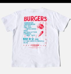 COOKMAN T-Shirts | Tee Shirts Burgers Menu White