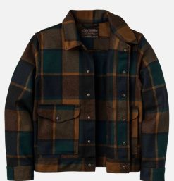 FILSON Blousons & Manteaux | Mackinaw Wool Work Plaid Green