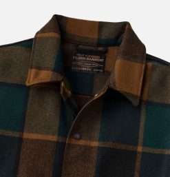 FILSON Blousons & Manteaux | Mackinaw Wool Work Plaid Green