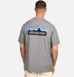 PATAGONIA T-Shirts | P-6 Logo T-Shirt Gravel Heather