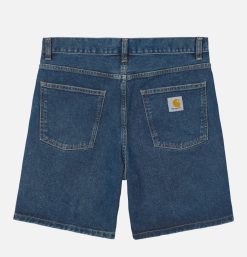 CARHARTT WIP Shorts | Newel Short Blue Stone Washed