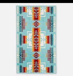 PENDLETON Maison | Jacquard Hand Towel Chief Joseph Aqua