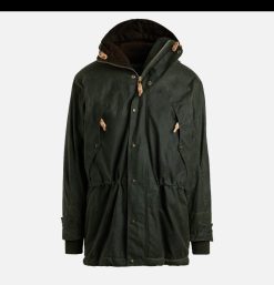 MANIFATTURA CECCARELLI Blousons & Manteaux | Long Moutain Parka Wax Green