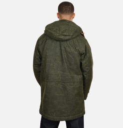 MANIFATTURA CECCARELLI Blousons & Manteaux | Long Moutain Parka Wax Green