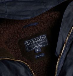 MANIFATTURA CECCARELLI Blousons & Manteaux | Long Moutain Parka Wax Navy