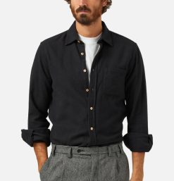 PORTUGUESE FLANNEL Chemises & Polos | Chemise Teca Black