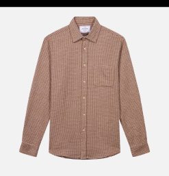 PORTUGUESE FLANNEL Chemises & Polos | Chemise Abstract Brown