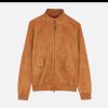 BARACUTA Blousons & Manteaux | Blouson G9 Suede Tobacco