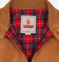 BARACUTA Blousons & Manteaux | Blouson G9 Suede Tobacco