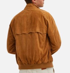 BARACUTA Blousons & Manteaux | Blouson G9 Suede Tobacco