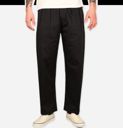 UNIVERSAL WORKS Chinos | Pantalon Double Pleated Black