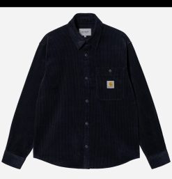 CARHARTT WIP Chemises & Polos | Flint Shirt Corduroy Navy