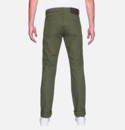 NAKED & FAMOUS Jeans | Weird Guy Army Green Duck Sel