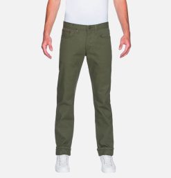 NAKED & FAMOUS Jeans | Weird Guy Army Green Duck Sel