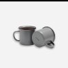 BAREBONES Outdoor | Enamel Cup Set X 2 Stone Grey