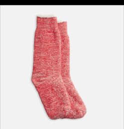 ROTOTO Chaussettes | Chaussettes Double Face Red