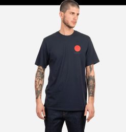 EDWIN T-Shirts | Japanese Sun Tee Shirt Navy