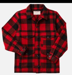 FILSON Blousons & Manteaux | Mackinaw Cruiser Red Black