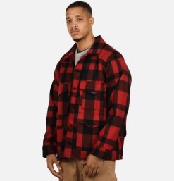 FILSON Blousons & Manteaux | Mackinaw Cruiser Red Black