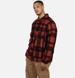 FILSON Blousons & Manteaux | Mackinaw Cruiser Red Black