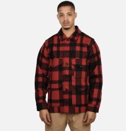 FILSON Blousons & Manteaux | Mackinaw Cruiser Red Black