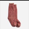 ROTOTO Chaussettes | Double Face Red Brown