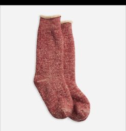 ROTOTO Chaussettes | Double Face Red Brown