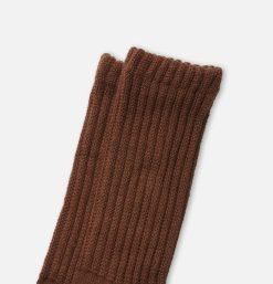 ROTOTO Chaussettes | Chaussettes Loose Pile Chocolat