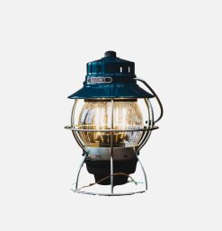 BAREBONES Outdoor | Railroad Lantern Ocean Blue