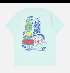 EDWIN T-Shirts | Ringo Oishii T-Shirt Aqua