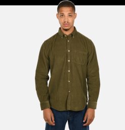 PORTUGUESE FLANNEL Chemises & Polos | Chemise Lobo Olive