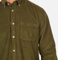 PORTUGUESE FLANNEL Chemises & Polos | Chemise Lobo Olive