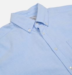 PORTUGUESE FLANNEL Chemises & Polos | Chemise Brushed Oxford Blue