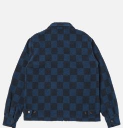 UNIVERSAL WORKS Blousons & Manteaux | Windcheater Jacket Navy Checkerboard