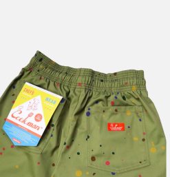 COOKMAN Shorts | Chef Short Sauce Splash Olive