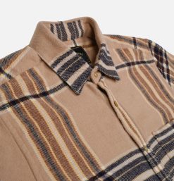 PORTUGUESE FLANNEL Chemises & Polos | Chemise Hazelnut Check Beige