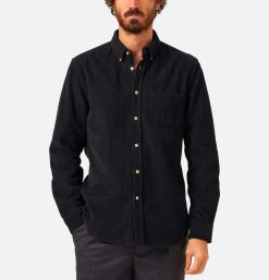 PORTUGUESE FLANNEL Chemises & Polos | Chemise Lobo Black