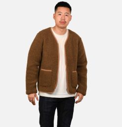 COLDBREAKER Sweats & Polaires | Zip Up Vee Cardigan Bark