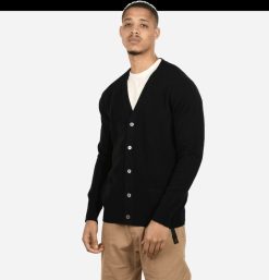 WILLIAM LOCKIE Pulls & Cardigans | Lambswool Cardigan Black