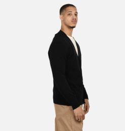 WILLIAM LOCKIE Pulls & Cardigans | Lambswool Cardigan Black