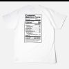 COOKMAN T-Shirts | Tee Shirt Nutrition Facts White