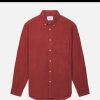 PORTUGUESE FLANNEL Chemises & Polos | Chemise Lobo Cord Bordeaux