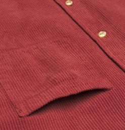 PORTUGUESE FLANNEL Chemises & Polos | Chemise Lobo Cord Bordeaux