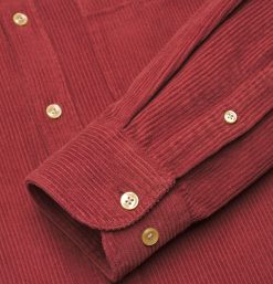 PORTUGUESE FLANNEL Chemises & Polos | Chemise Lobo Cord Bordeaux