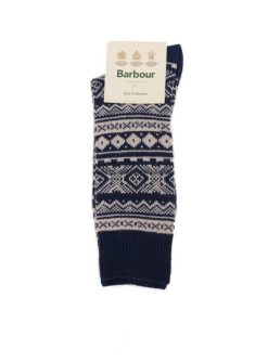 BARBOUR Chaussettes | Chaussettes Onso Fairisle Navy