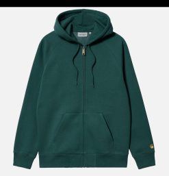 CARHARTT WIP Sweats & Polaires | Hooded Chase Jacket Botanic Green