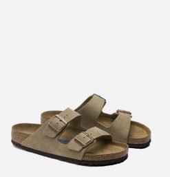 BIRKENSTOCK Sandales | Sandales Arizona Taupe Soft Footbed