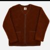 COLDBREAKER Sweats & Polaires | Zip Up Vee Cardigan Cognac