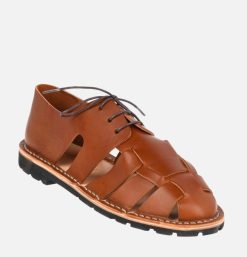 STEVE MONO Sandales | Artisanal Sandal Shoe Chocolate